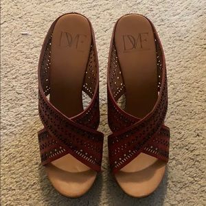 Diane Von Furstenberg wedges, worn once!